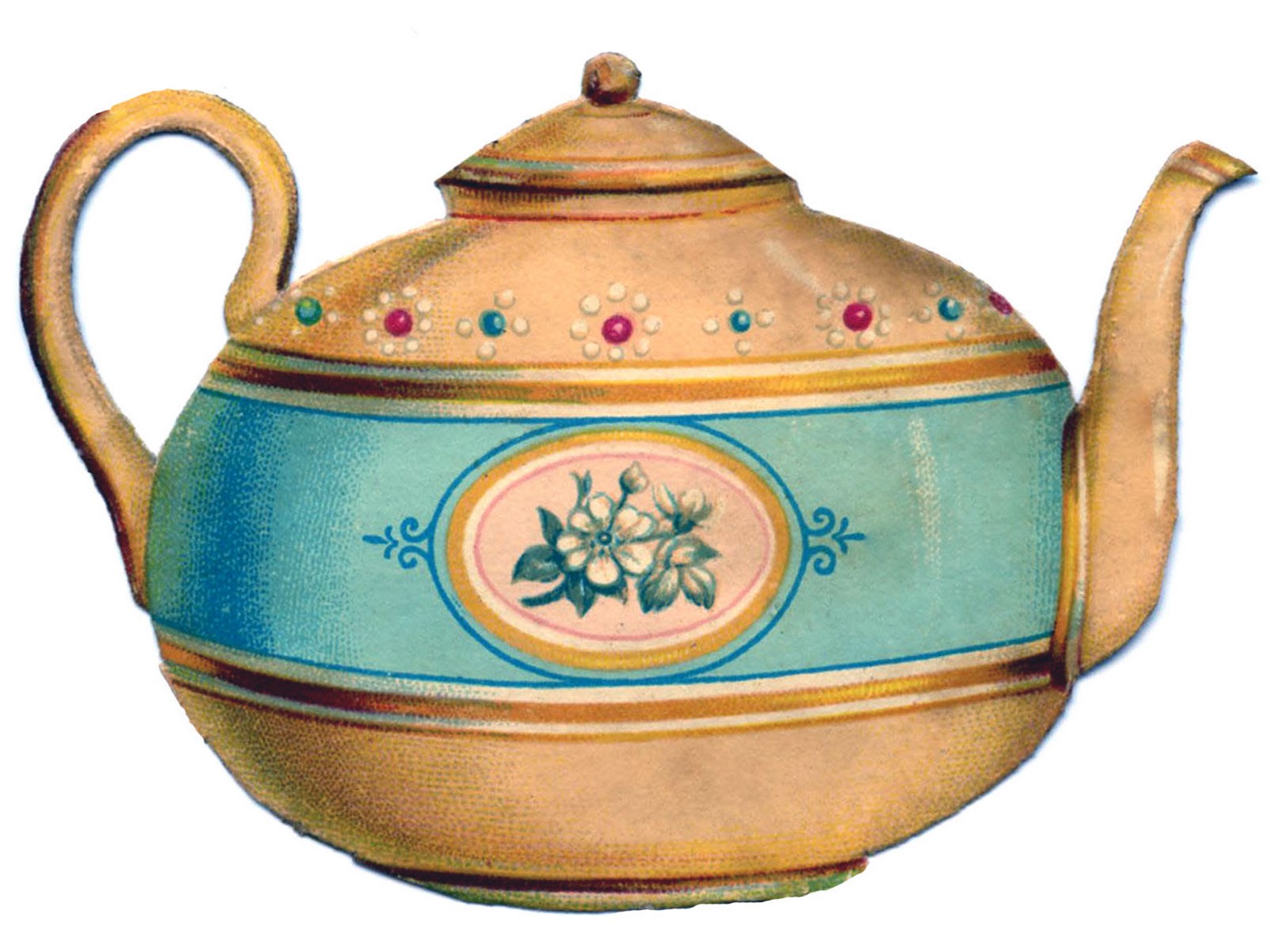 1600x1202 Free Vintage Teapot Clip Art The Graphics Fairy Image