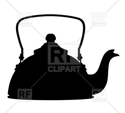 400x362 Kettle Silhouette On White Background