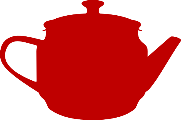 600x399 Red Teapot Clip Art