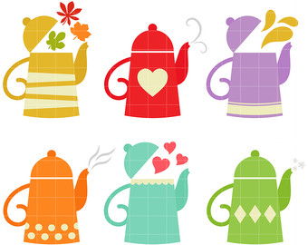 340x270 Teapot Clip Art Etsy