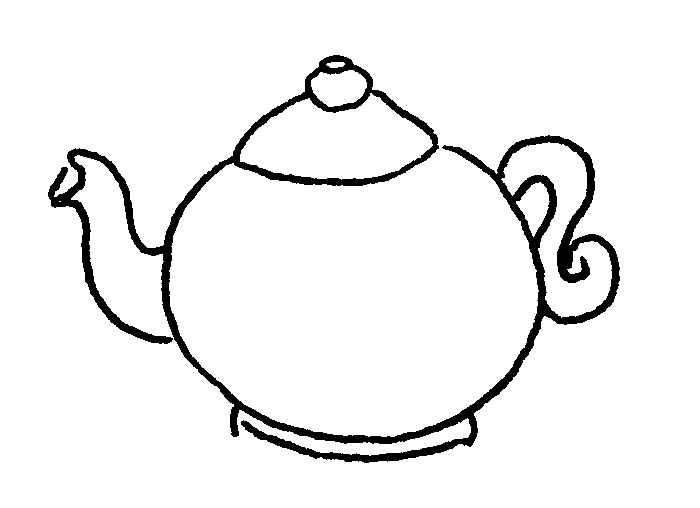 700x508 Teapot Outline Clipart 2046075
