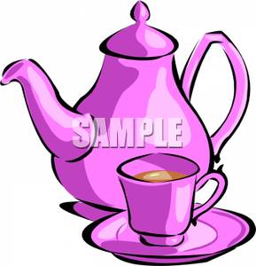 289x300 Tea Kettle And Tea Cup Clipart Image