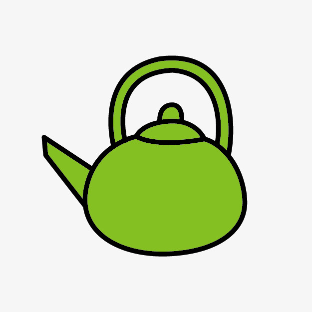625x625 Lovely Green Tea, Green Tea, Cartoon Teapot, Teapot Png Image