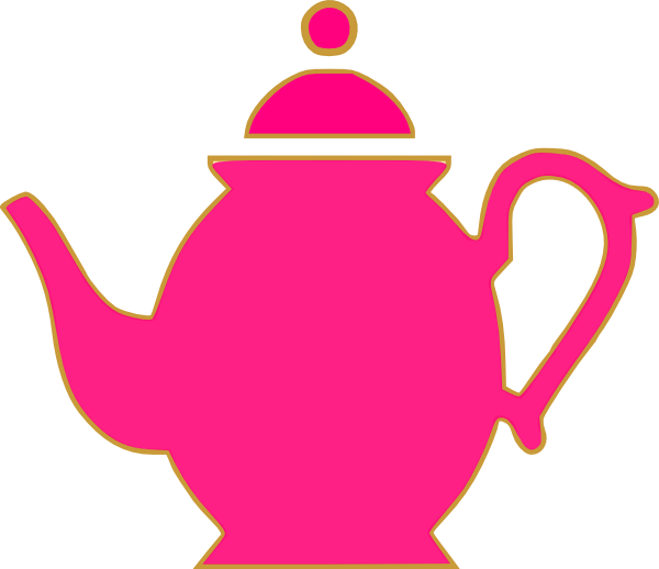 600x518 Pink And Green Teapot Clipart 2