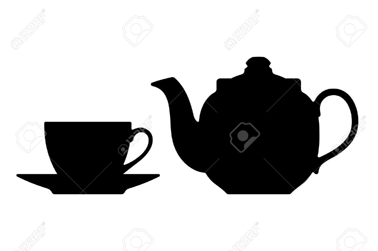 1300x866 Teapot Clipart Silhouette