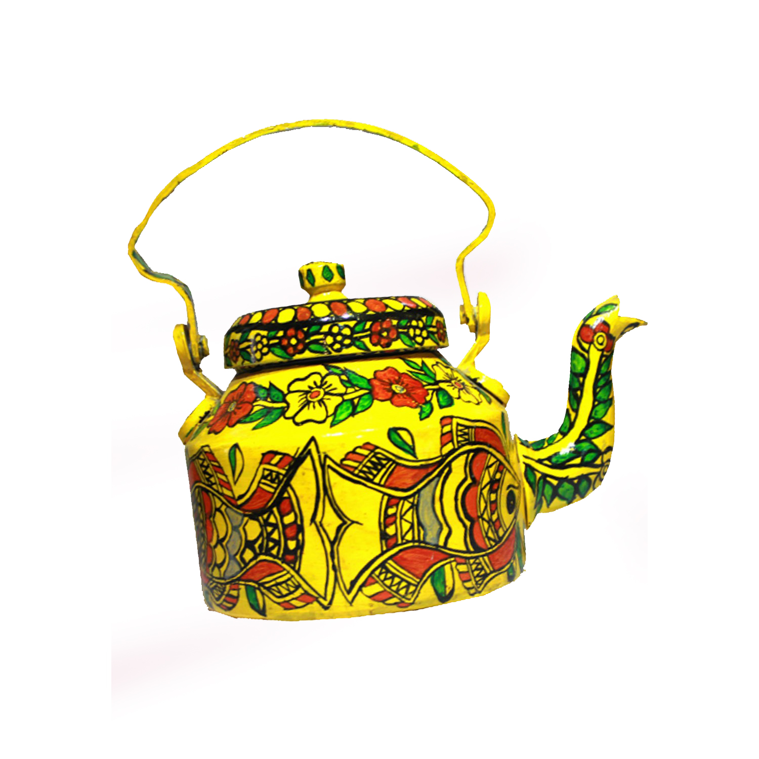 1500x1500 Handcrafted Traditional Madhubani Art Painted Teapot Discovered