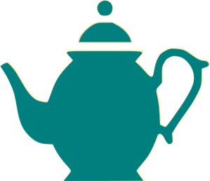 299x258 Teapot Clipart Blue