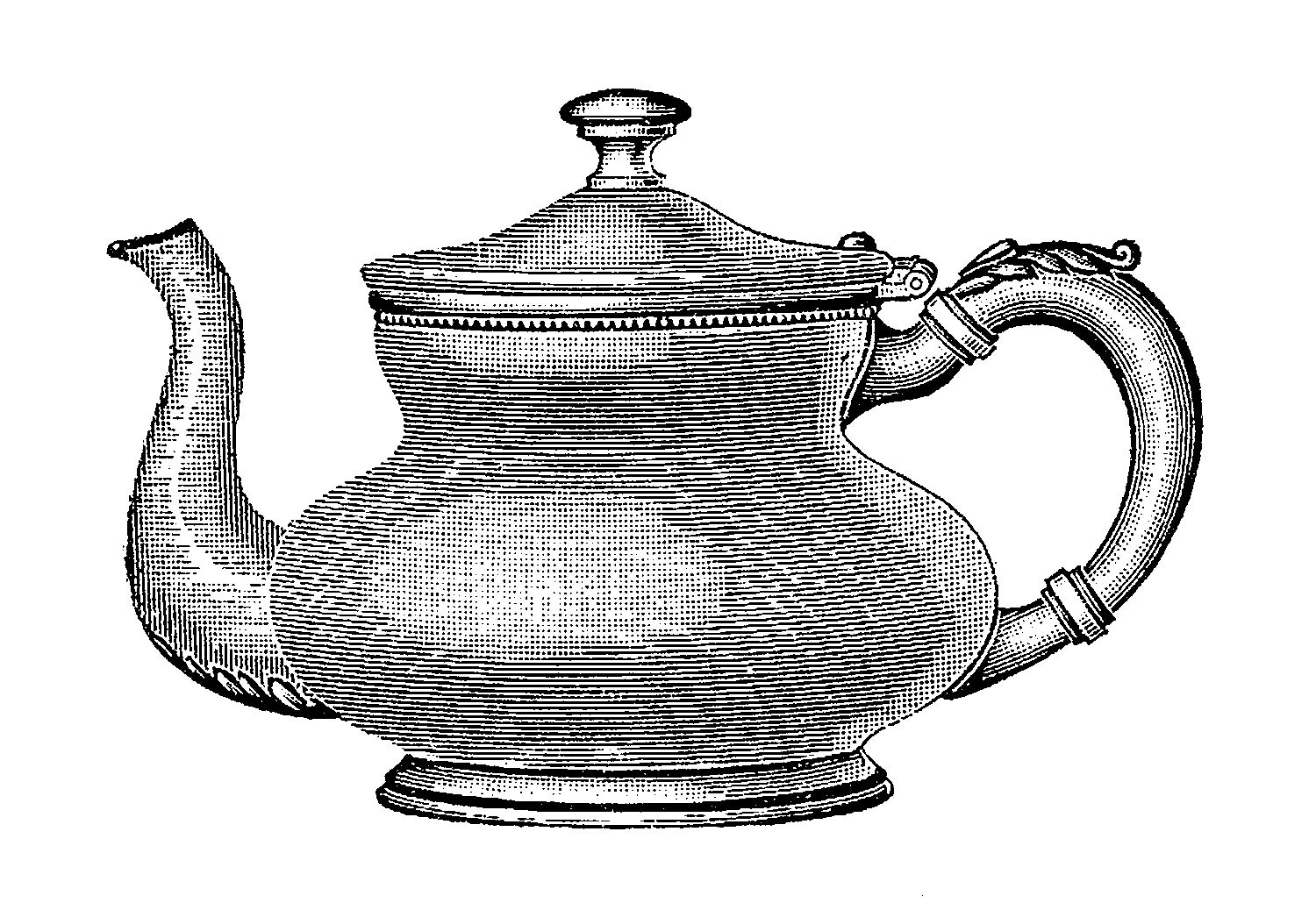 1500x1054 Digital Stamp Design Vintage Kitchen Free Clip Art Digital Teapot