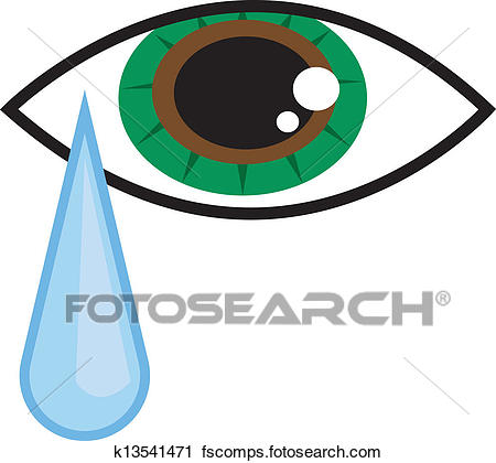 450x420 Clipart Of Eye Tear K13541471