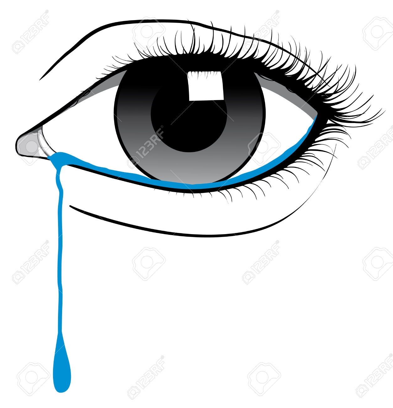 1253x1300 Tears Clipart Sad Eye