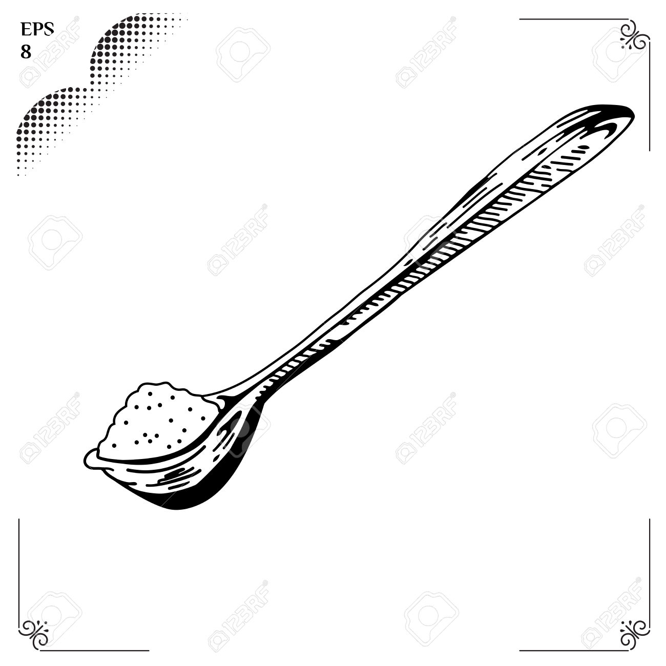 1300x1300 Drawn Spoon Teaspoon