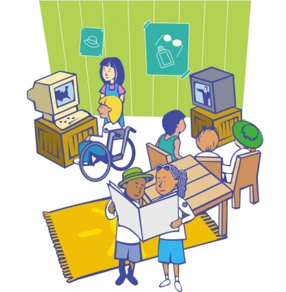 417x425 Office Technology Cliparts