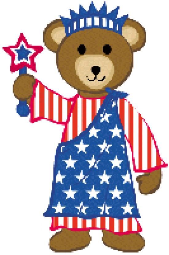 550x831 America Clipart Teddy Bear