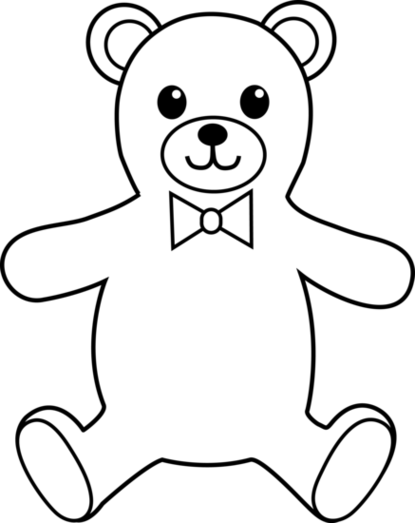 415x523 Teddy Bear Black And White Teddy Bear Clipart Black And White