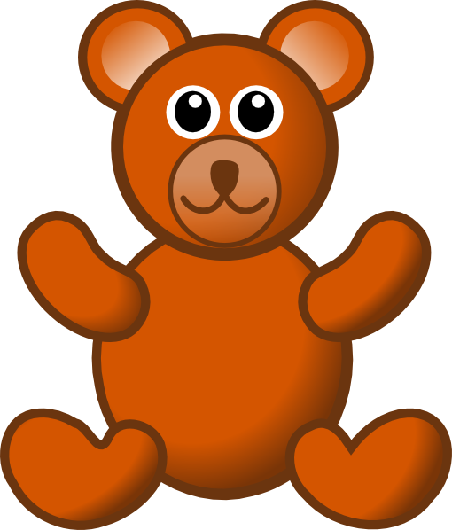 510x598 Brown Teddy Bear Clip Art