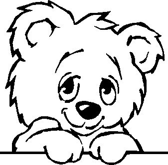 Teddy Bear Clipart Black And White