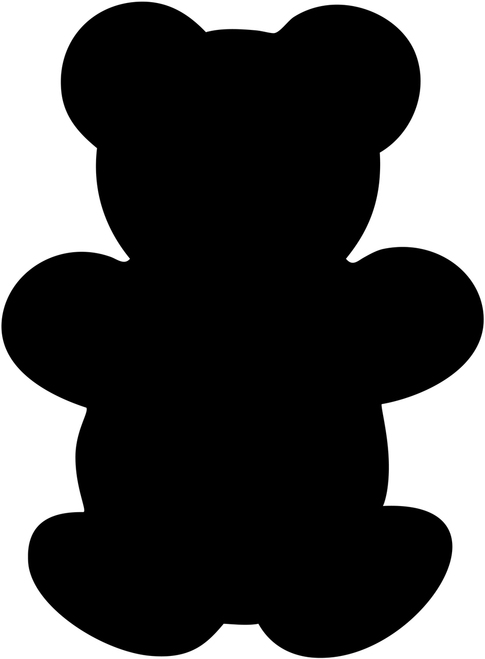 485x659 Teddy Bear Clipart Silhouette