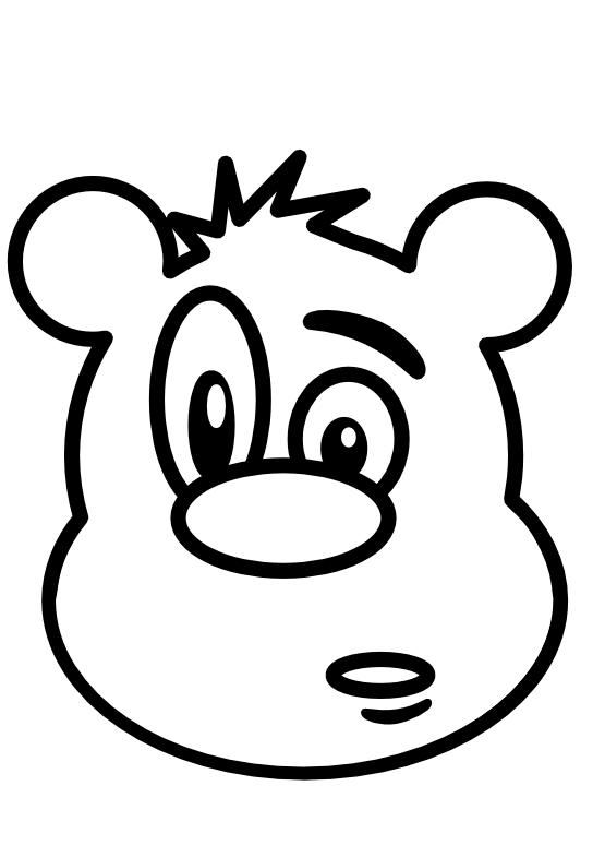 555x785 Teddy Bear Clipart Black And White Free 3