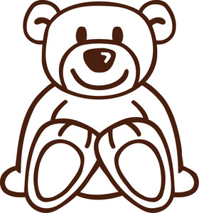 280x300 Teddy Bear Royalty Free Stock Image