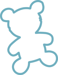 230x297 Teddy Bear Outline Clip Art