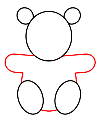 350x425 Teddy Bear Outline To Draw A Teddy Bear Clipart