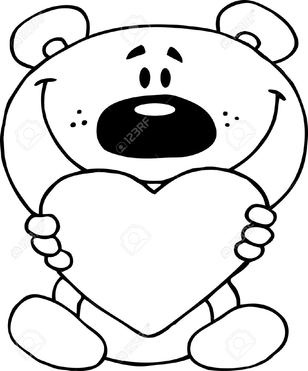 1078x1300 Drawing Teddy Bear Face Bear Face Outline Drawing Free Clipart