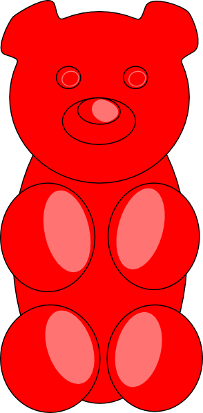 294x598 Gummy Bear Outline Clip Art