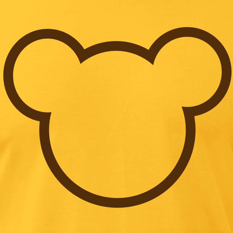 800x800 Teddy Bear Outline Simple Cute Shirt Spreadshirt Clip Art 2