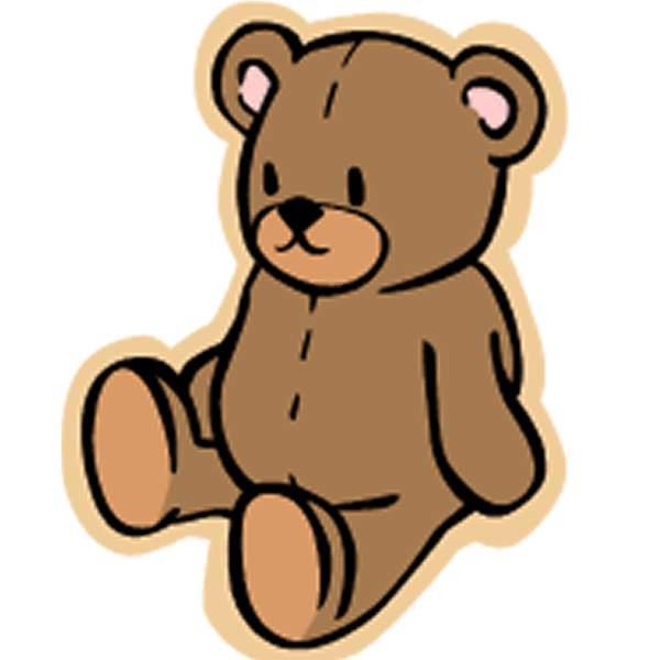 600x600 Baby Girl Teddy Bear Clip Art