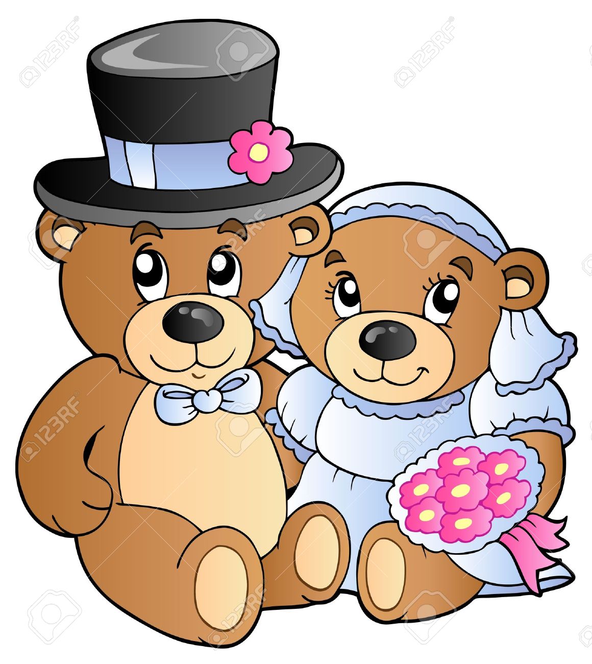 1160x1300 Bear Clipart Wedding