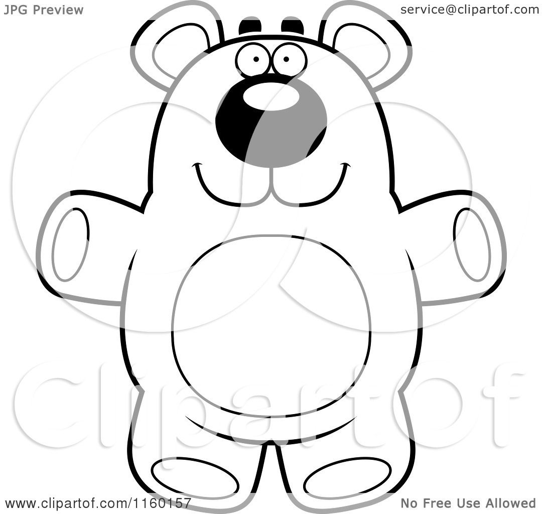 1080x1024 Teddy Bear Outline Coloring Page ~ Alltoys
