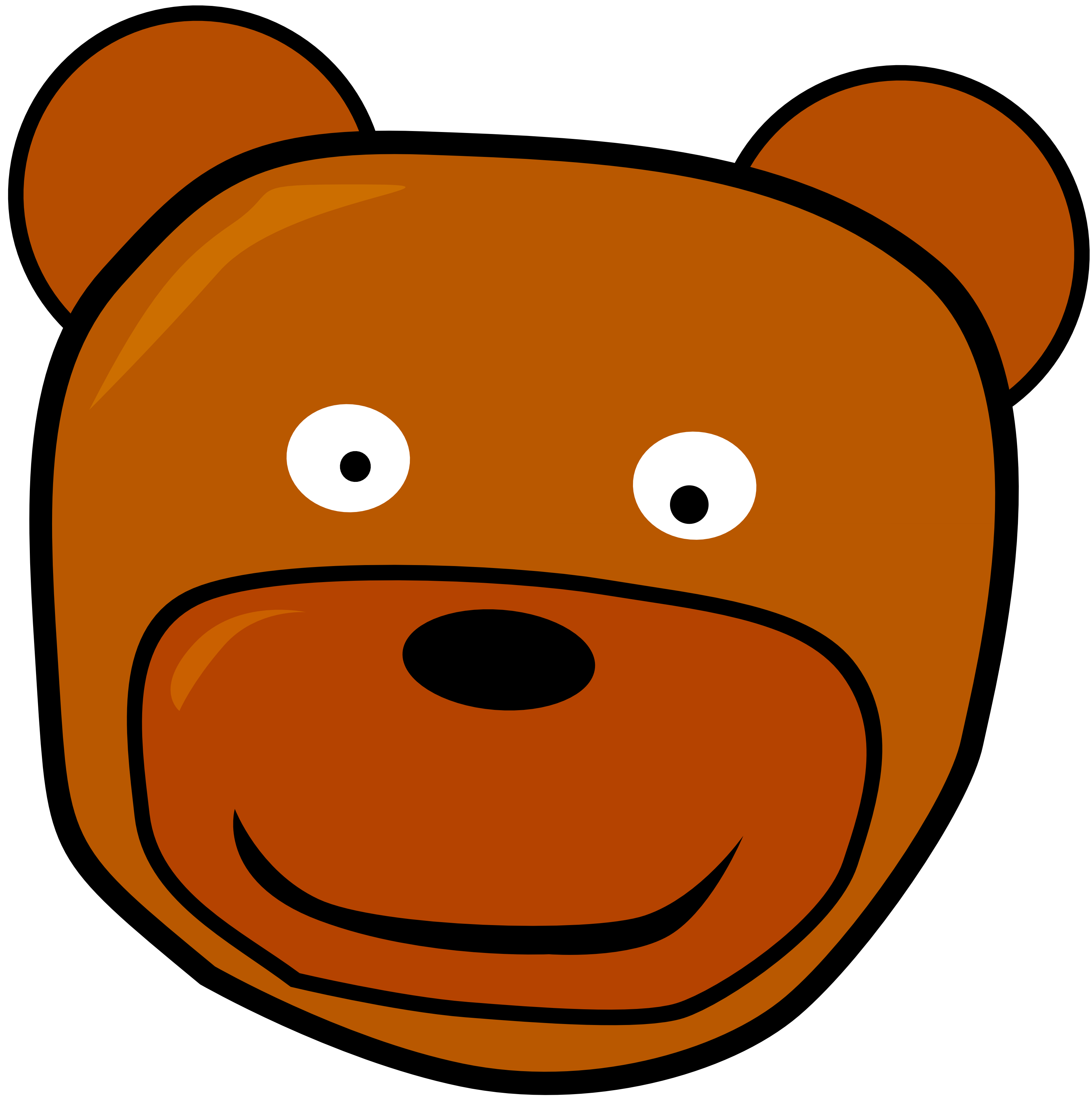 3333x3358 Teddy Clipart Head