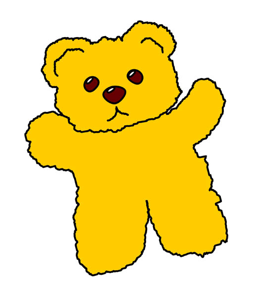 533x600 Teddy Clipart Yellow Baby