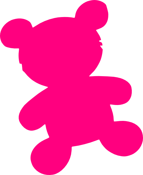 486x595 Magenta Bear Pink Clip Art