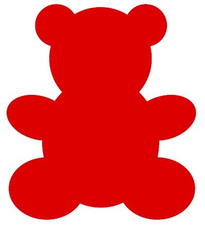 399x454 Teddy Bear Clipart Silhouette
