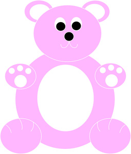 255x300 Violet Clipart Teddy Bear