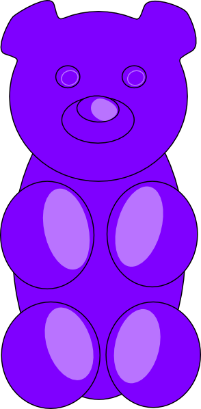 294x598 Gummy Bear Outline Clip Art