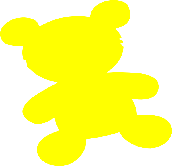 600x579 Yellow Teddy Bear Clip Art