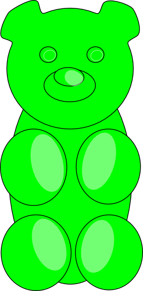 294x598 Gummy Bear Clipart Teddy Bear Outline