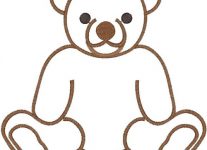 207x150 Outline Of A Teddy Bear Kids Coloring Pictures