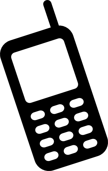 Telephone Clipart Black And White