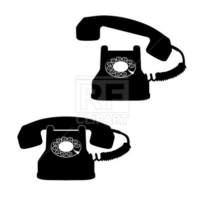 400x400 Retro Telephone Royalty Free Vector Clip Art Image