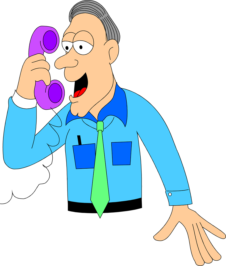 958x1131 Telephone Free Stock Photo Illustration Of Man Talking On