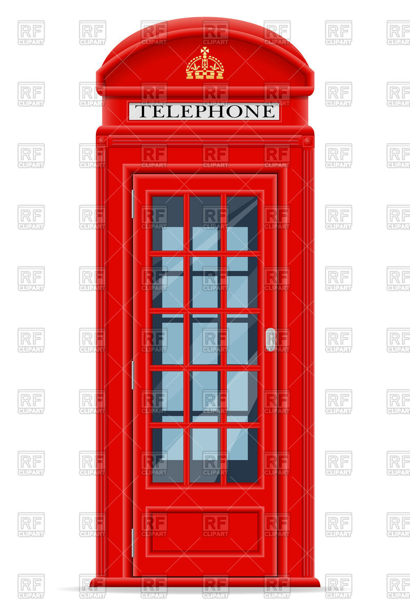 800x1200 London Phone Booth Royalty Free Vector Clip Art Image