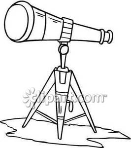 266x300 And White Telescope On A Stand