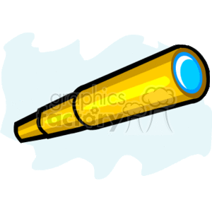 300x300 Royalty Free Yellow Telescope 153642 Vector Clip Art Image