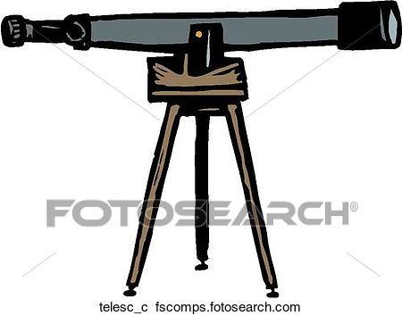 450x354 Clipart Of Telescope Telesc C