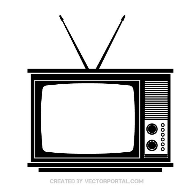 660x660 Retro Tv Illustration. Technology Vector Illustrations