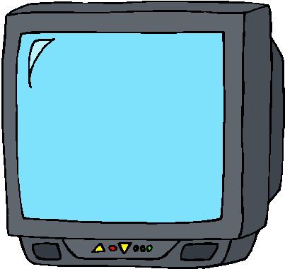 403x381 Television Clip Art