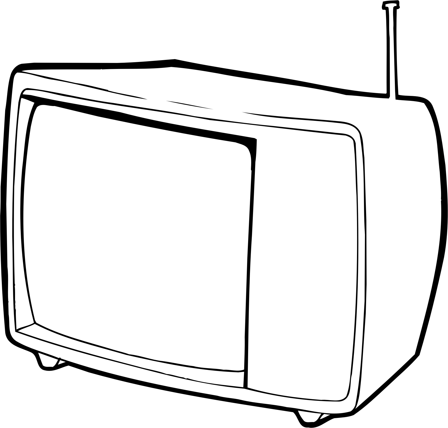 Television Outline | Free download on ClipArtMag